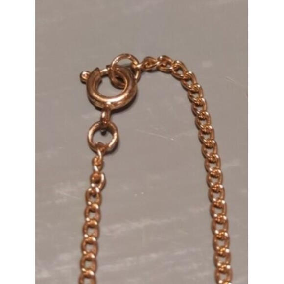 Polished Stone Pendant Necklace Vintage Gold Chain Lot Of 2 - Picture 10 of 10